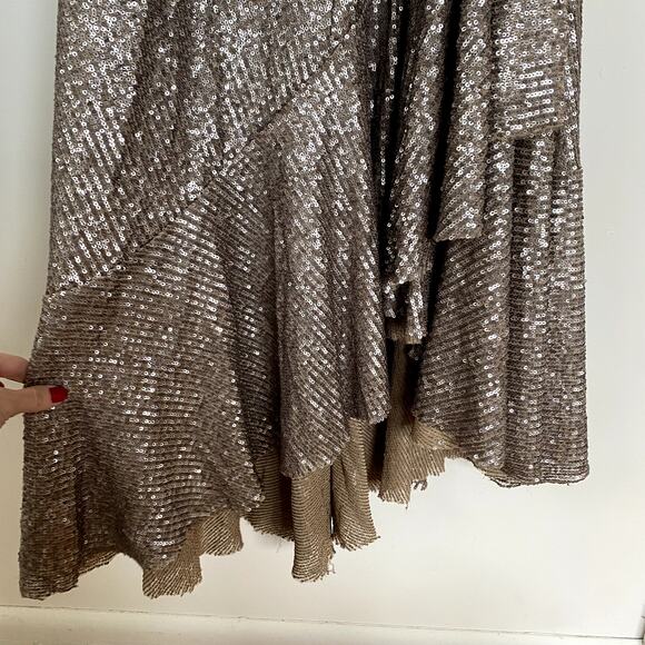 NEW Farm Rio One Shoulder Sequin Midi Dress Size XS - Picture 5 of 10